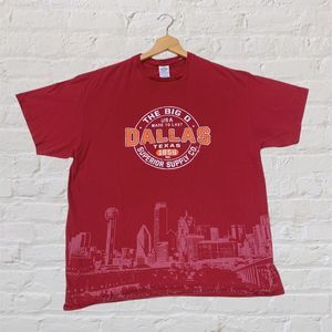 Y2K Dallas Skyline “The Big D” T-Shirt Size XL